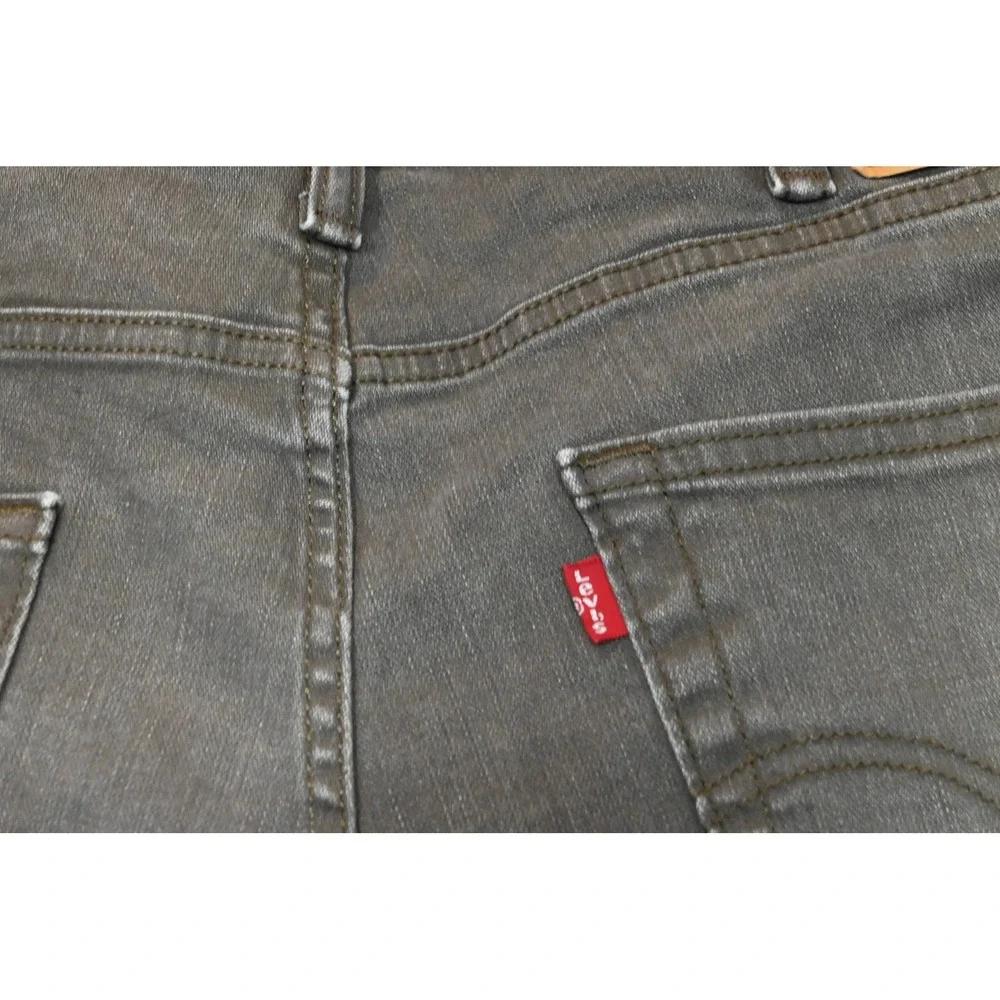 Levis 511 Slim Fit Jeans Mens 38x30 Brown Stretch Denim Rugged Excellent